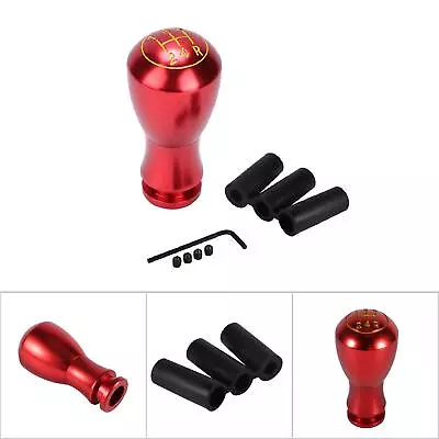 New 5 Speed Car Manual /Automatic Interior Gear Stick Shifter Lever Knob Red • $14.48