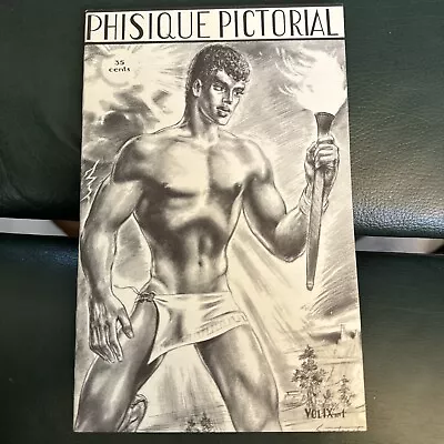 Physique Pictorial Vol 9 No 1 Gay  Beefcake Male Photo Men Magazine Digest 1959 • $19.99