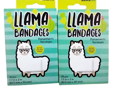 Gamago Llama Bandages Sterile / Latex Free 18/Box Lot Of 2 Free Shipping • $23.76