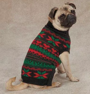 Zack & Zoey Classic Holiday  Dog Knit Sweater XXS-XL Sweaters Top Christmas Xmas • $16.99
