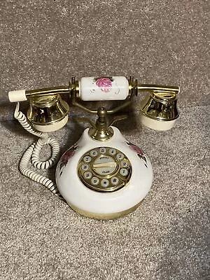 Microtel Phone Corp Push Button Telephone Model 990 Antique Porcelain Style • $19.99