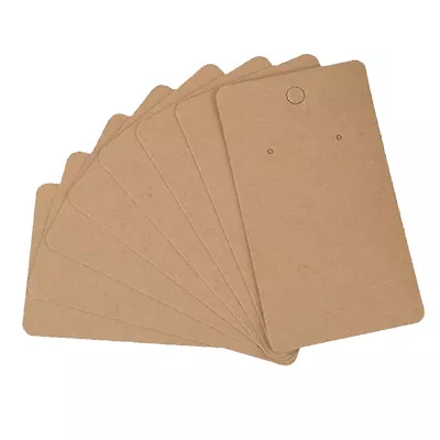 100PCS Retro Earring Cards Cardboard Paper Jewelry Accessories Display Holder • £4.79