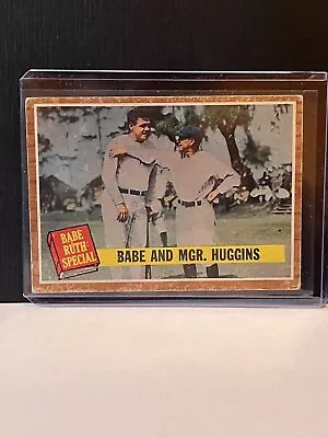 1962 Topps - Green Tint #137 Babe Ruth Miller Huggins (RC) • $25