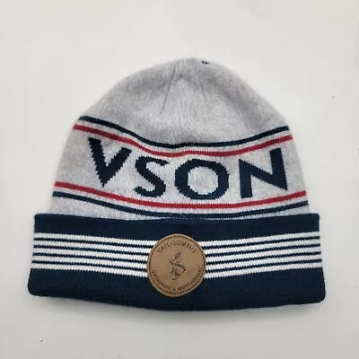 Vail Summit Beanie Hat Cap One Size Blue Gray Winter Ski Hat • $5.95