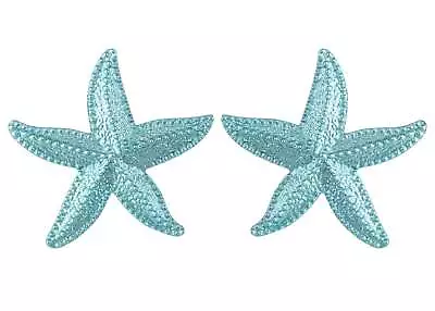 Starfish Textured Stud Earrings Nautical Jewelry Gifts For Women • $11.99