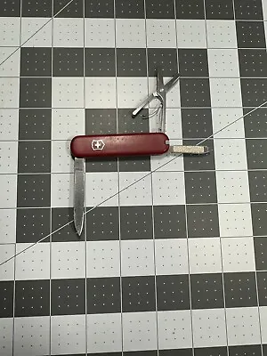 Vintage Victorinox Ambassador Swiss Army Knife 74mm Red - 5039 • $27.65