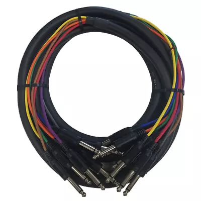 Cable Up CU/SU204 13' 1/4  TS Male To 1/4  TS Male Audio Snake (8-Channel) • $26