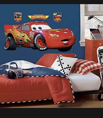 Giant Wall Sticker Decal Disney Pixar Cars Lightning Mcqueen Kids Bedroom Decor • $15