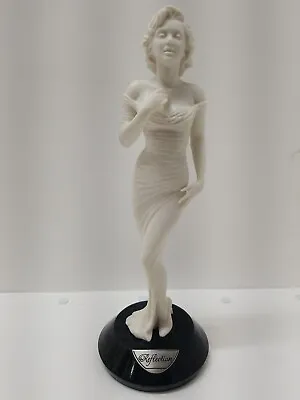 Franklin Mint White Reflections Marilyn Monroe Statue 11  Tall Marble Base 1273/ • $139