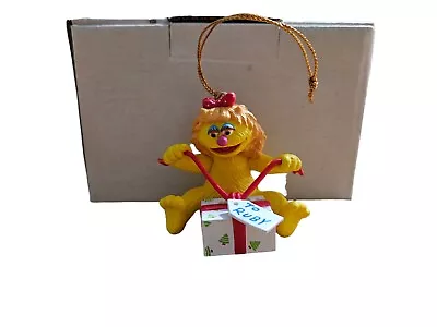 Vintage 1990's Sesame Street Jim Henson's Muppets Ruby Ornament With Box • $9.99