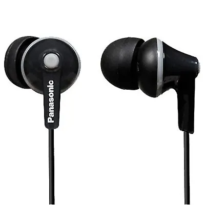 Panasonic RP-HJE125E-K Ergofit Earphones Headphones For IPhone IPod MP3 Black • £9.31