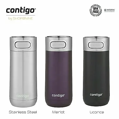 $36.95 • Buy Contigo Luxe Autoseal Travel Mug 354ml Coffee Flask BPA Free Thermos Save