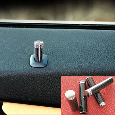 Carbon Fiber Car Interior Door Lock Knob Pull Pin Universal 4pcs • $12.99