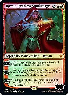 Rowan Fearless Sparkmage (Planeswalker Deck) FOIL Throne Of Eldraine NM • $2.19