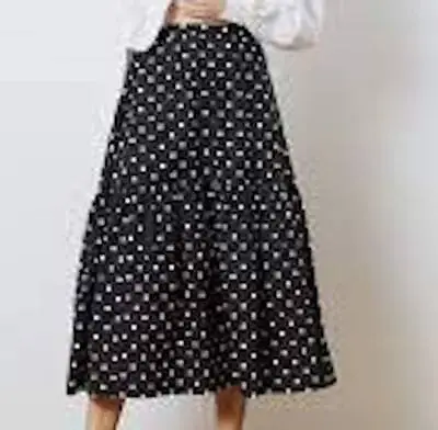 $59.95 • Buy WOW! New Tags Staud Brand  Orchid  Black And White Polka Dot Midi $245 Sz 8