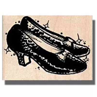 WIZARD OF OZ Ruby Slippers RUBBER STAMP Movie Dorothy Scarecrow Tinman Witch • $9.49