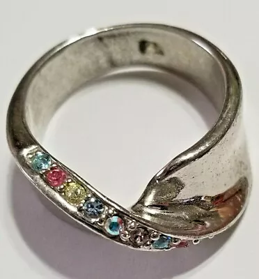 $10.99 • Buy #20.6 MM Park Lane Carnival Ring With  Swarovski Crystals Size 11 - Retired