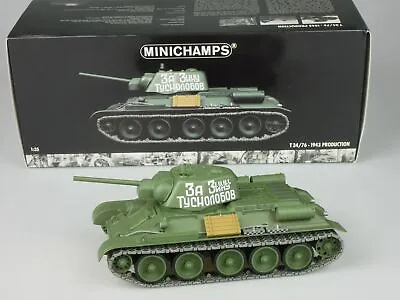 MINICHAMPS 1/35 Sowjet Solid T34/76 1943 Cccp Tank 350020000 Box 126503 • $129.59
