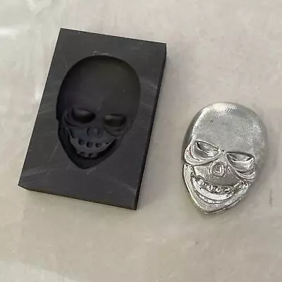 £10.72 • Buy 3D Graphite Ingot Mold Skull Jewelry Ingot Mould Metal For Melting Casting