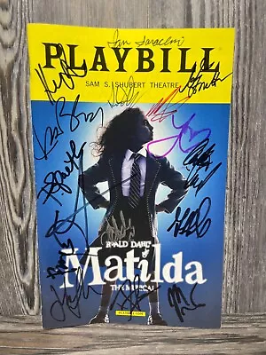 Matilda The Musical Cast Signed Playbill December 2016 Sam S Shubert Theater • $192