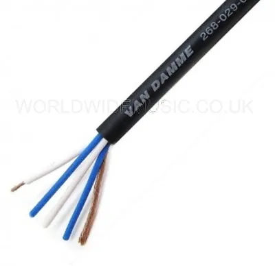 Van Damme Classic XKE MINIATURE Starquad Microphone Cable - Sold By The Metre • £1.52