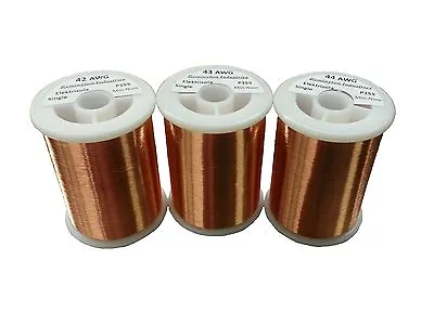 Pickup Winders Kit #8 - 42 43 & 44 AWG Enameled Copper Magnet Wire - 8 Oz • $68.14