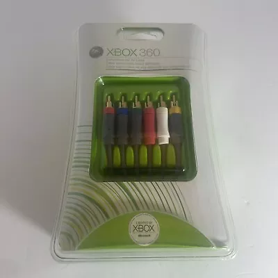 Official Microsoft Xbox 360 Audio Video AV Component HD Cable Cord! ~ Authentic! • $19