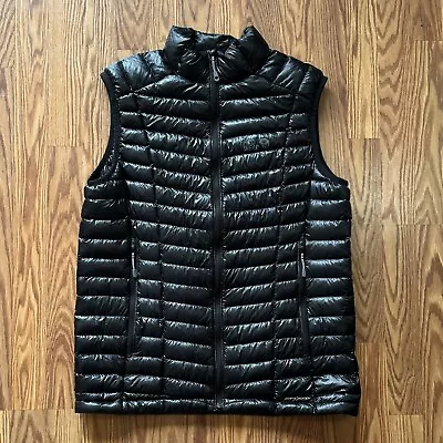 Men’s Mountain Hardwear Ghost Whisperer 800 Down Fill Puffer Vest Black Size M • $90