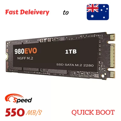 $48.83 • Buy SSD 1TB 2TB 500gb SSD Hard Drive M.2 SSD 2280 SATA3 Internal Hard Drive Laptop