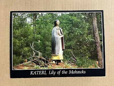 Postcard Catholic Saint Kateri Tekakwitha Lily Of The Mohawks Indian Virgin • $4.99