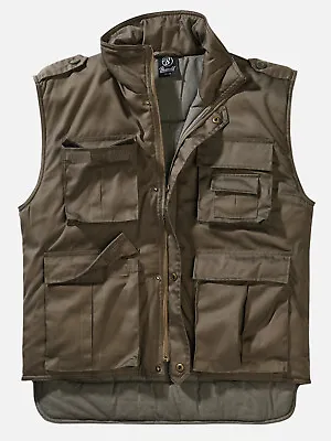 Brandit Ranger Vest Combat Fishing Hunting Surivival Outdoor Army Olive - Medium • £30