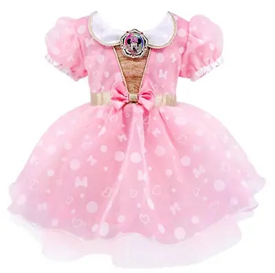 Disney Infant Girls Size 6-12 Months Minnie Mouse Costume Dress Pink/gold Nwt • $39.99