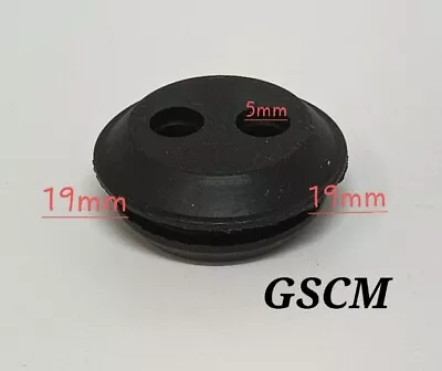 Fuel Tank Grommet Seal 2 Hole 19mm Strimmer Hedge Trimmer Chainsaw  • £3.25