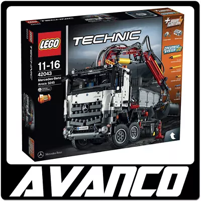 LEGO Technic Mercedes Benz Arocs 3245 42043 Crane Power Function NEW RETIRED • $999.99