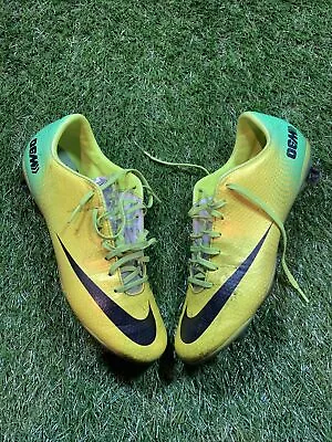 Vtg Nike Mercurial Vapor IX FG 555605-703 Yellow Mens Size US 8.5 Soccer Cleats • $25.31