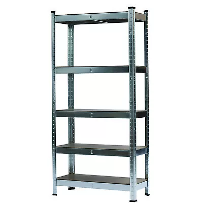 5 Tier Metal Shelving Unit Heavy Duty Kitchen Garage Storage Shelves 28x12x60in • £22.69