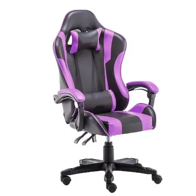 $139 • Buy Gaming Chair Office Computer Seating Racing PU Executive Racer Recliner Purple B