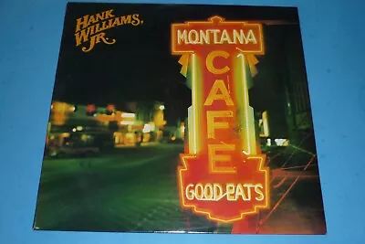 Hank Williams Jr. -  Montana Cafe  - Record Album Lp - Warner Brothers/curb • $14.95