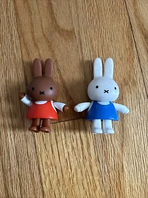 Miffy's Adventures Miffy Toy Figure Lot Of 2 Bunny Rabbits 2.75” • $9.99