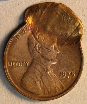 $99 • Buy Double-struck 1975 Cent With Brockage On 2nd Strike