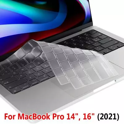 Film TPU Skin Keyboard Cover For MacBook Pro 14 16 Inch M1 Max 2021 A2442 A2485 • £3.91