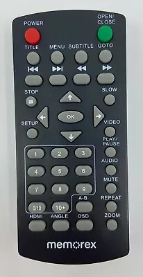 Genuine OEM Memorex MVD2047  M  DVD Remote Control For MVD2015 MVD2016 • $9.99