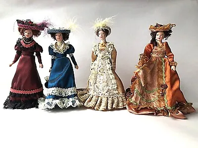 Dolls House Elegant Superior People/Figure/s Real Clothes 1:12 Scale Miniature • £13.99