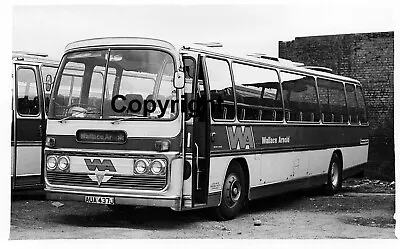 Wallace Arnold WA AUA437J AUA 437J AEC Reliance Plaxton Coach B&W Bus Photo • £1.10