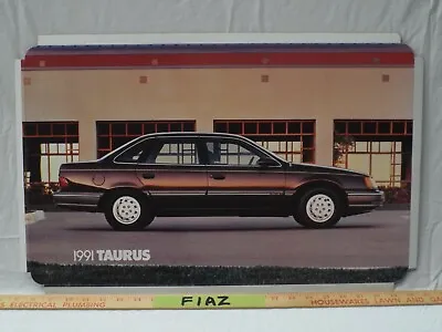Dealer Showroom Sign/Promo Poster 1991 Ford Taurus 91 Car Dealership Picture OEM • $199.99
