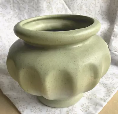 Vintage Heager Pottery Planter Green Speckled • $12