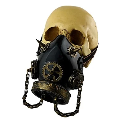 £19.38 • Buy Gears Retro Steampunk Gothic Gas Mask Cosplay Costume Respirator 12SB8