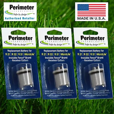 3 Pack Perimeter Battery For Invisible Fence Dog Collar R21 R22 R51 - IFA-001 • $26.35