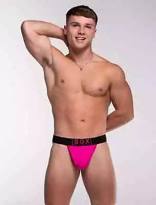 New Box Menswear Lux Thong Bold Pink Medium • £12.69