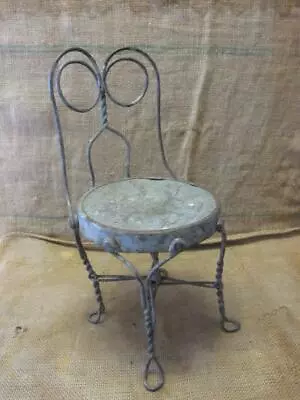 Vintage Childs Ice Cream Chair Antique Old Stool Parlor Soda Fountain 9989 • $95.96